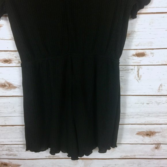 Black MakeMeChic High Waist Romper - Picture 8 of 11